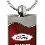 Ford F-150 Rectangular Wave Key Fob - Burgundy