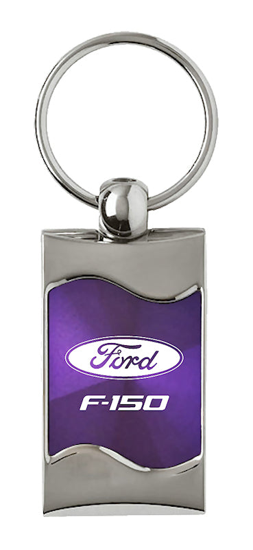 Ford F-150 Rectangular Wave Key Fob - Purple