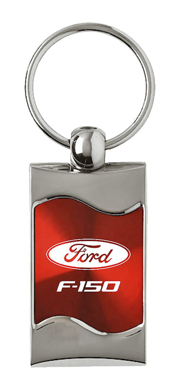 Ford F-150 Rectangular Wave Key Fob - Red