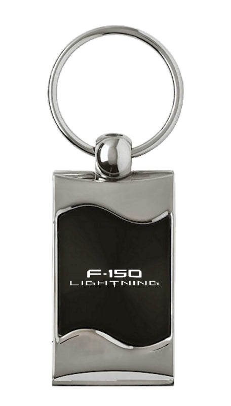 Ford F-150 Lightning Rectangular Wave Key Fob - Black