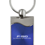 Ford F-150 Lightning Rectangular Wave Key Fob - Blue