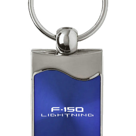 Ford F-150 Lightning Rectangular Wave Key Fob - Blue