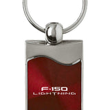 Ford F-150 Lightning Rectangular Wave Key Fob - Burgundy