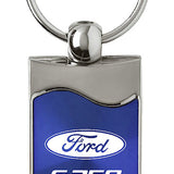 Ford F-250 Rectangular Wave Key Fob - Blue