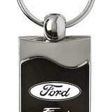 Ford Fiesta Rectangular Wave Key Fob - Black