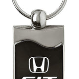 Honda Fit Rectangular Wave Key Fob - Black