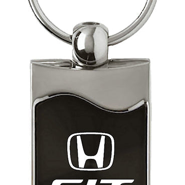 Honda Fit Rectangular Wave Key Fob - Black