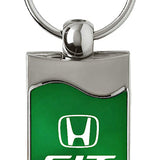 Honda Fit Rectangular Wave Key Fob - Green