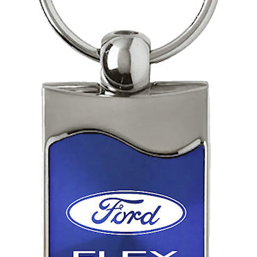 Ford Flex Rectangular Wave Key Fob - Blue