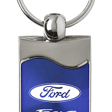 Ford Focus Rectangular Wave Key Fob - Blue