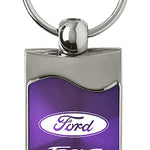 Ford Focus Rectangular Wave Key Fob - Purple