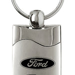 Ford Focus Rectangular Wave Key Fob - Silver