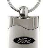 Ford Focus Rectangular Wave Key Fob - Silver