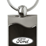 Ford Rectangular Wave Key Fob - Black