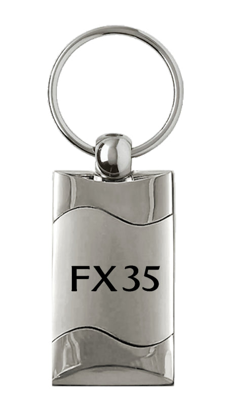 Infiniti FX35 Rectangular Wave Key Fob - Silver