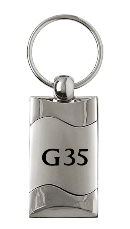 Infiniti G35 Rectangular Wave Key Fob - Silver