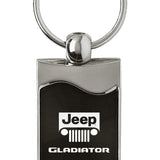 Jeep Gladiator Rectangular Wave Key Fob - Black