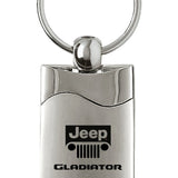 Jeep Gladiator Rectangular Wave Key Fob - Silver