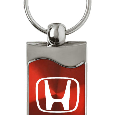 Honda (H Only) Rectangular Wave Key Fob - Red