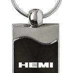 Mopar Hemi Rectangular Wave Key Fob - Black