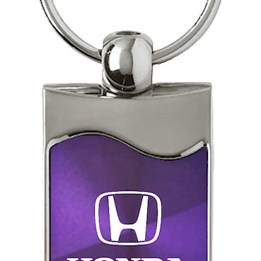 Honda Rectangular Wave Key Fob - Purple