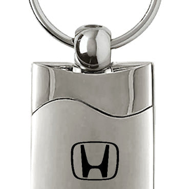 Honda Rectangular Wave Key Fob - Silver