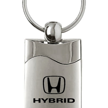 Honda Hybrid (Honda) Rectangular Wave Key Fob - Silver