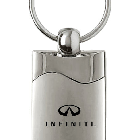 Infiniti Rectangular Wave Key Fob - Silver