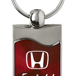 Honda Insight Rectangular Wave Key Fob - Burgundy