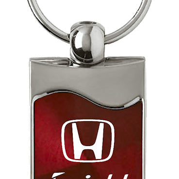 Honda Insight Rectangular Wave Key Fob - Burgundy