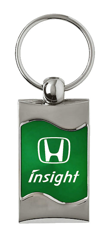 Honda Insight Rectangular Wave Key Fob - Green