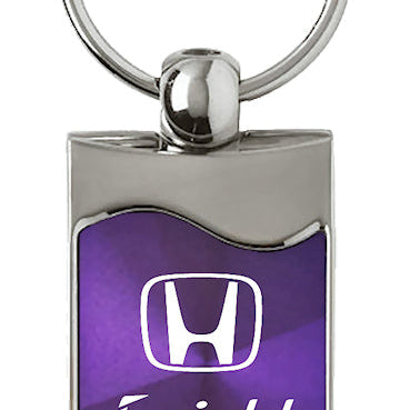 Honda Insight Rectangular Wave Key Fob - Purple