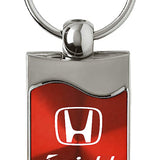 Honda Insight Rectangular Wave Key Fob - Red