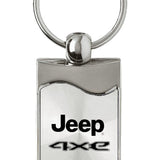 Jeep 4xe Rectangular Wave Key Fob - Silver