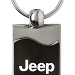 Jeep Rectangular Wave Key Fob - Black
