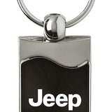 Jeep Rectangular Wave Key Fob - Black