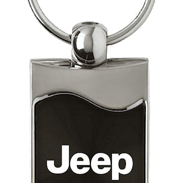 Jeep Rectangular Wave Key Fob - Black