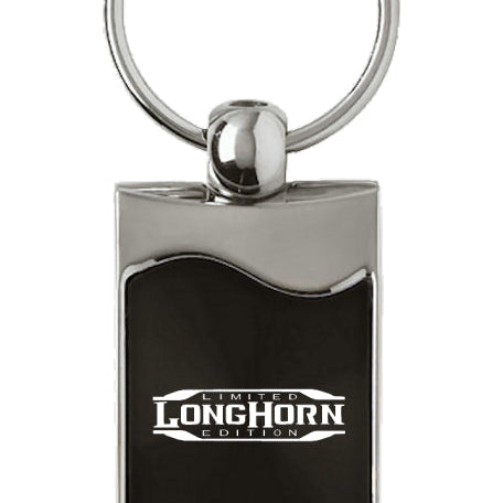 Ram Longhorn Limited Edition Rectangular Wave Key Fob - Black