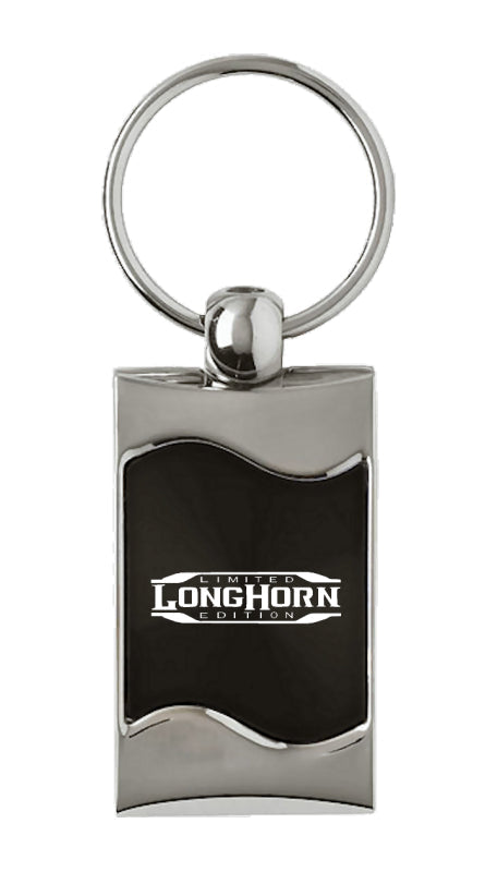 Ram Longhorn Limited Edition Rectangular Wave Key Fob - Black