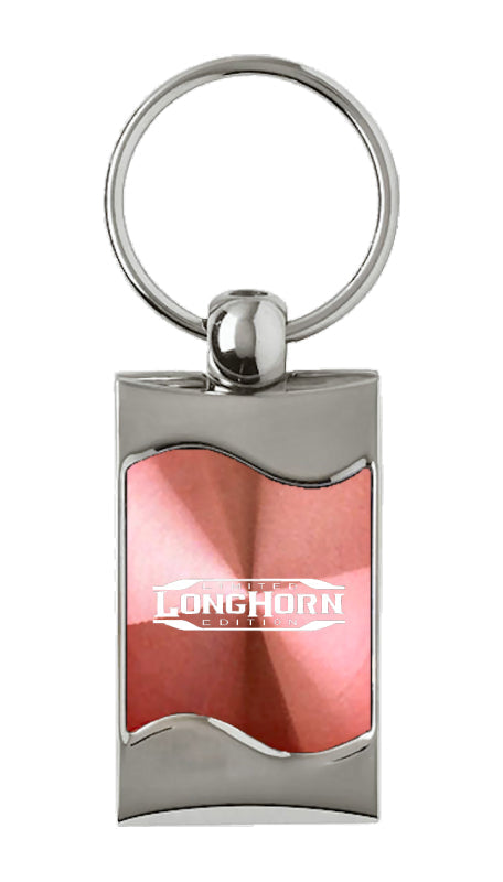 Ram Longhorn Limited Edition Rectangular Wave Key Fob - Pink