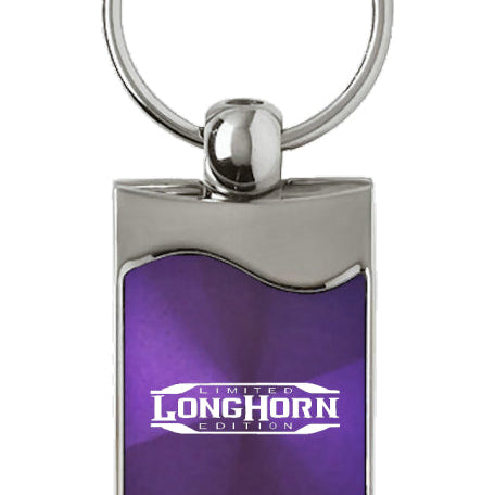 Ram Longhorn Limited Edition Rectangular Wave Key Fob - Purple