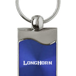 Ram Longhorn Rectangular Wave Key Fob - Blue