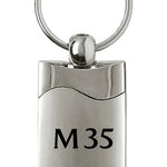 Infiniti M35 Rectangular Wave Key Fob - Silver