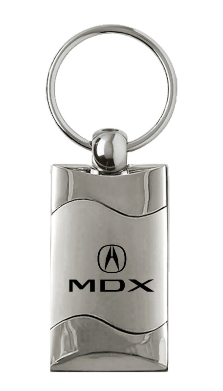 Acura MDX Rectangular Wave Key Fob - Silver