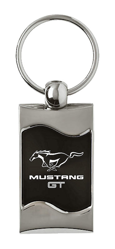 Mustang GT Rectangular Wave Key Fob - Black