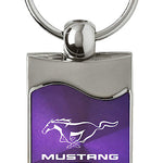 Mustang GT Rectangular Wave Key Fob - Purple