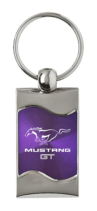 Mustang GT Rectangular Wave Key Fob - Purple