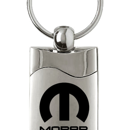 Mopar Rectangular Wave Key Fob - Silver