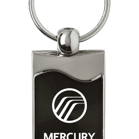 Mercury Rectangular Wave Key Fob - Black