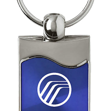 Mercury Rectangular Wave Key Fob - Blue